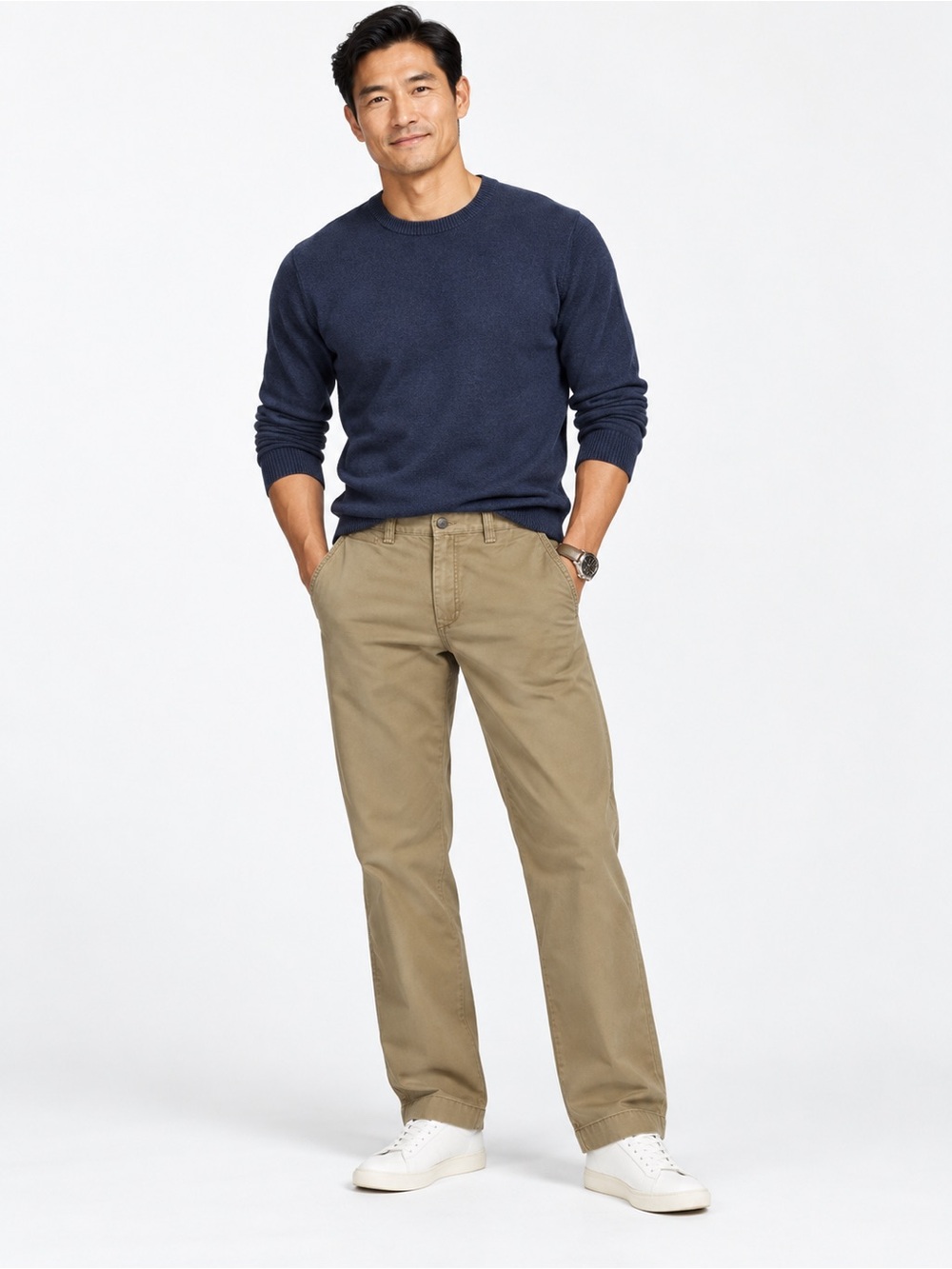 Men's Classic Straight Life Khaki Pants - Sz 34 x 32